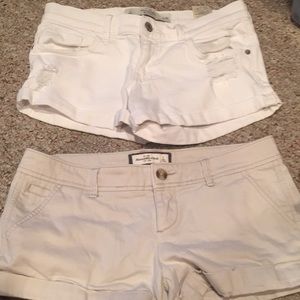 Lot of Two: Abercrombie & Fitch Jean Shorts size 2